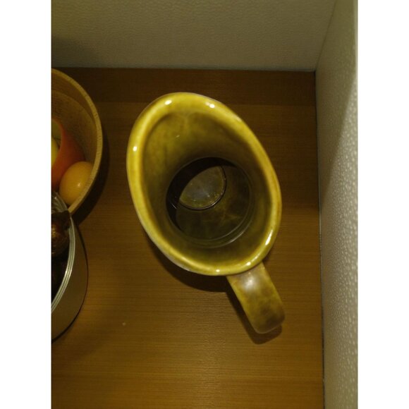 Vintage 1960s  LA Potteries #25C Avocado Green Water Pitcher - Picture 8 of 11